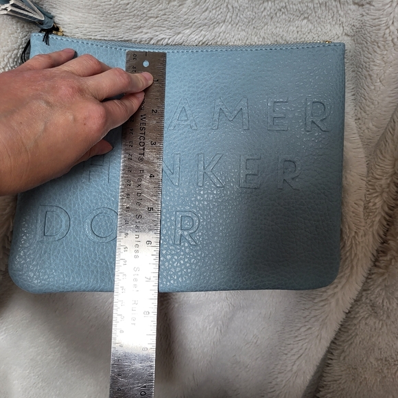 NWT! Turquoise Large Embossed Pouch/Clutch! - Picture 4 of 9